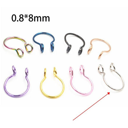 Antler Shape Fake Nose Ring - Wnkrs