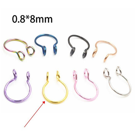 Antler Shape Fake Nose Ring - Wnkrs