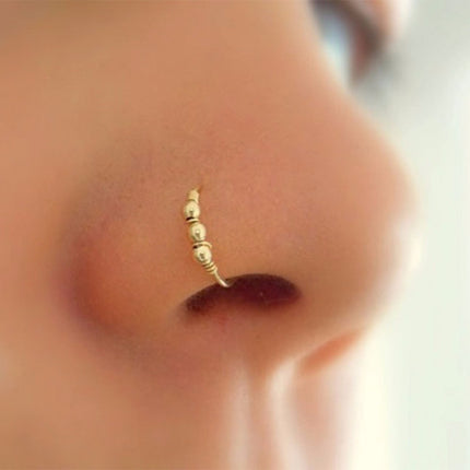 Beads Design Hoop Body Piercing, 3Pcs/Set - Wnkrs