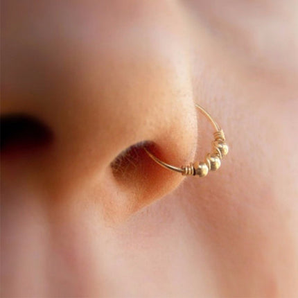 Beads Design Hoop Body Piercing, 3Pcs/Set - Wnkrs