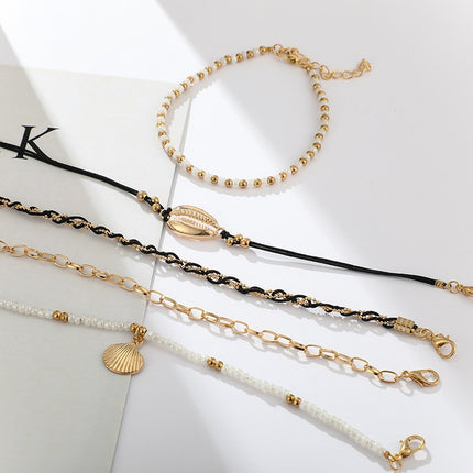 Multi Layer Anklet Set for Women - Wnkrs