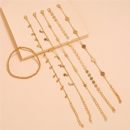 Crystal Butterfly Multi-Layer Anklet - Wnkrs