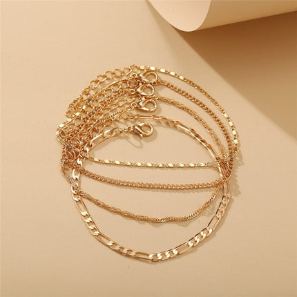 Fashion Gold Color Anklets Set - Wnkrs