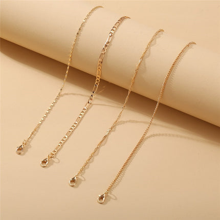 Fashion Gold Color Anklets Set - Wnkrs