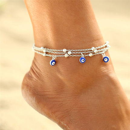 Fashion Colorful Crystal Beads Anklet - Wnkrs