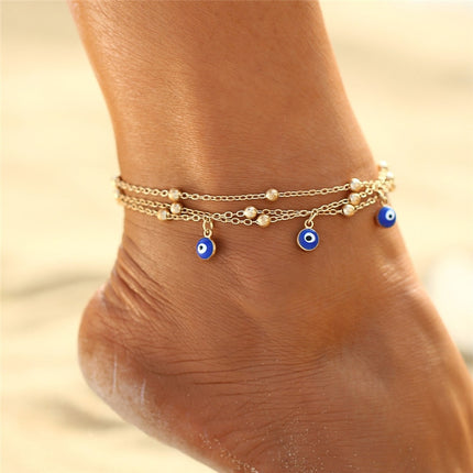 Fashion Colorful Crystal Beads Anklet - Wnkrs