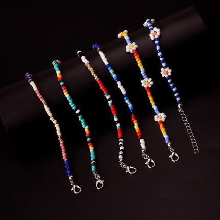 Hip Hop Flower Bead Anklet - Wnkrs