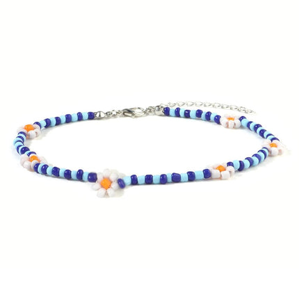 Hip Hop Flower Bead Anklet - Wnkrs