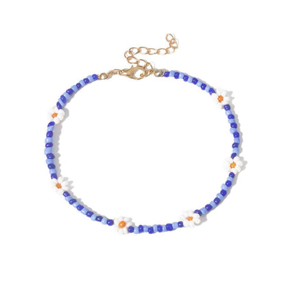 Hip Hop Flower Bead Anklet - Wnkrs