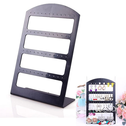 48 Holes Black Plastic Jewelry Holder - wnkrs