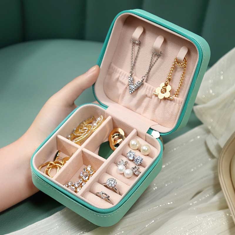 Compact Portable Jewelry Organizer Box