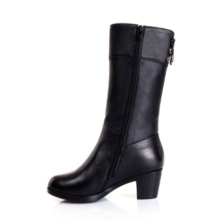 Women's Winter Boots with High Heels - Wnkrs