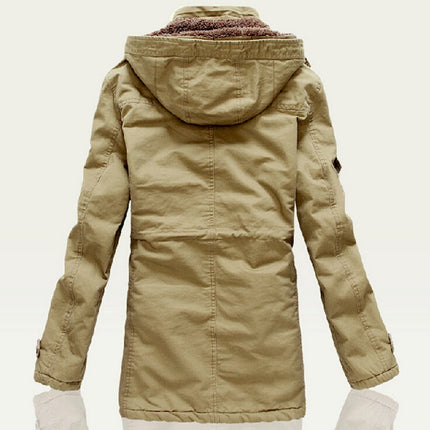 Stylish Warm Padded Cotton Men's Parka Jacket - Wnkrs