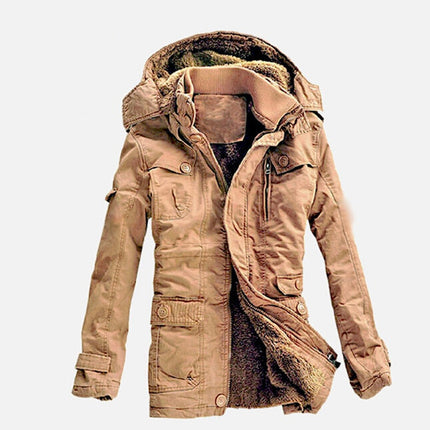 Stylish Warm Padded Cotton Men's Parka Jacket - Wnkrs