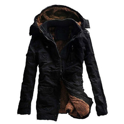 Stylish Warm Padded Cotton Men's Parka Jacket - Wnkrs