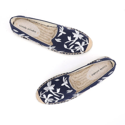 High-Quality Women's Espadrilles in Blue and Beige - Wnkrs