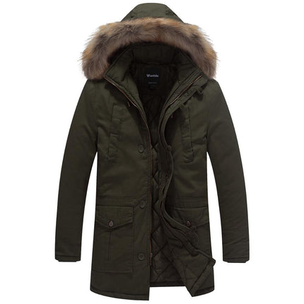 Men's Winter Jacket with Detachable Hood - Wnkrs