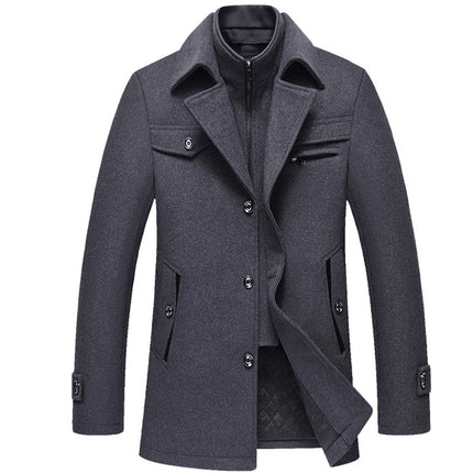 Thick Wool Coat for Men - Wnkrs