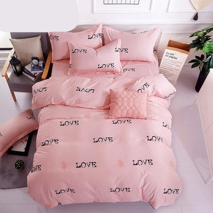 Modern Printed Bedding Set 4 Pcs - wnkrs