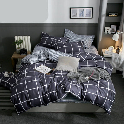 Modern Printed Bedding Set 4 Pcs - wnkrs