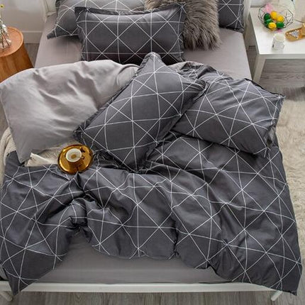 Modern Printed Bedding Set 4 Pcs - wnkrs