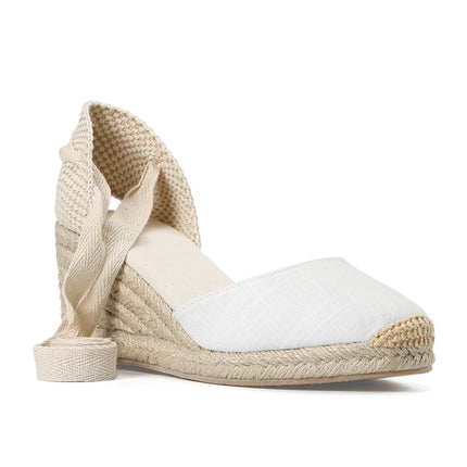 Women's Wedge Sandals with Ankle Strap - Wnkrs