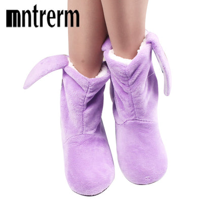 Women's Winter Plush Home Shoes - Wnkrs