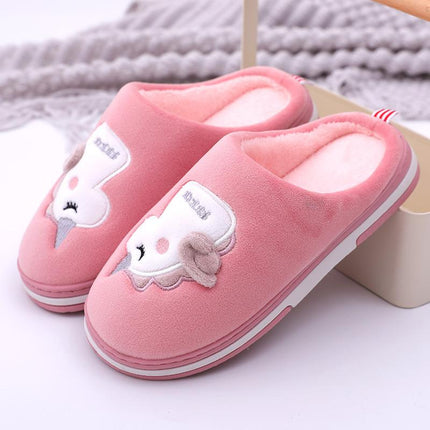 Cute Unicorn Embroidered Home Slippers - Wnkrs