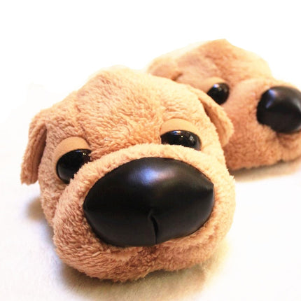 Men's Plush Dog Slippers - Wnkrs