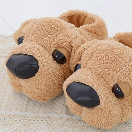 Men's Plush Dog Slippers - Wnkrs