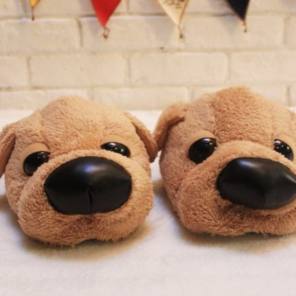 Men's Plush Dog Slippers - Wnkrs