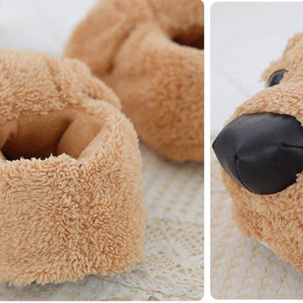 Men's Plush Dog Slippers - Wnkrs