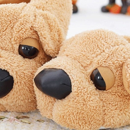 Men's Plush Dog Slippers - Wnkrs