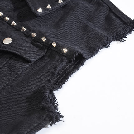 Black Denim Vest for Men - Wnkrs