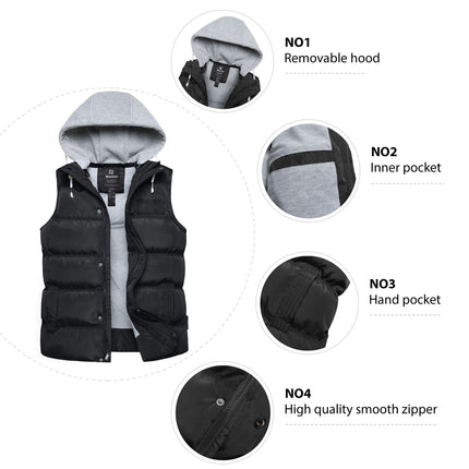 Men's Cold Resistance Technology Puffer Vest - Wnkrs