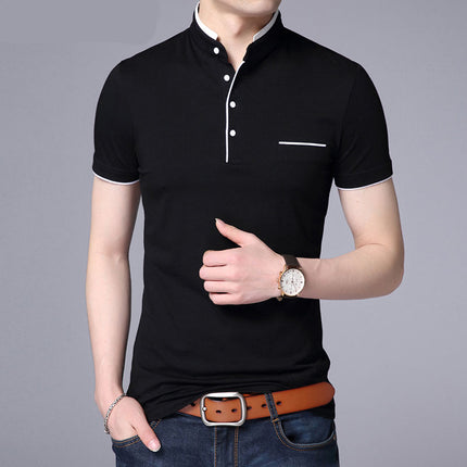 Men's Elegant Shirt with Mandarin Collar - Wnkrs