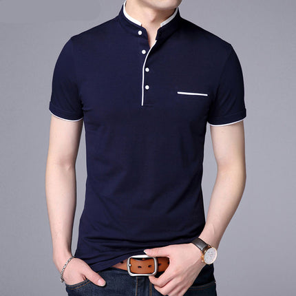 Men's Elegant Shirt with Mandarin Collar - Wnkrs