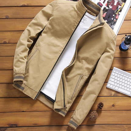 Men's Casual Zipper Bomber - Wnkrs