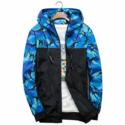 Men's Camouflage Print Windbreaker - Wnkrs
