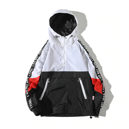 Colorful Patchwork Hooded Jacket for Men - Wnkrs