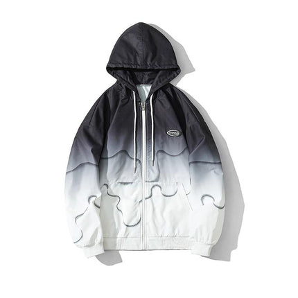 Colorful Patchwork Hooded Jacket for Men - Wnkrs