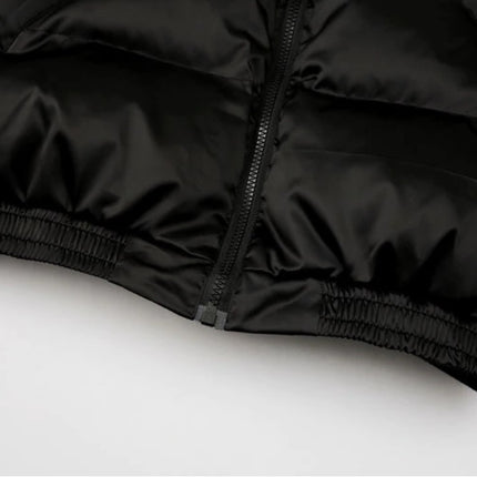 Men's Graffiti Print Puffer Jacket - Wnkrs