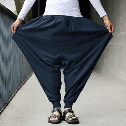 Boho Style Loose Cotton Men's Harem Pants - Wnkrs