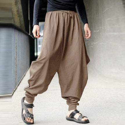 Boho Style Loose Cotton Men's Harem Pants - Wnkrs