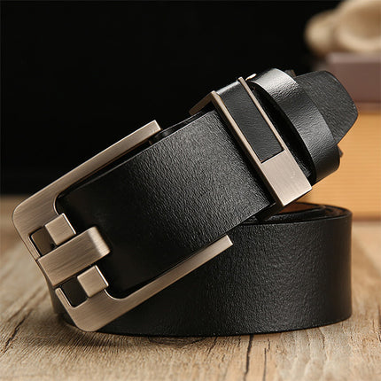 Stylish Leather Belt for Men with Pin Buckle - Wnkrs
