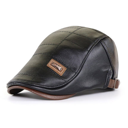 Men's Eco-Leather Newsboy Cap - Wnkrs