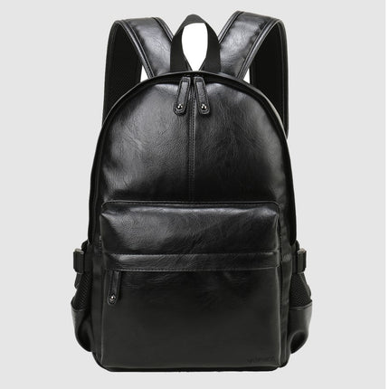 Men's Solid Color Eco-Leather Backpack - Wnkrs