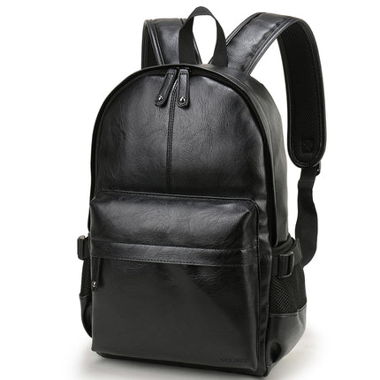 Men's Solid Color Eco-Leather Backpack - Wnkrs