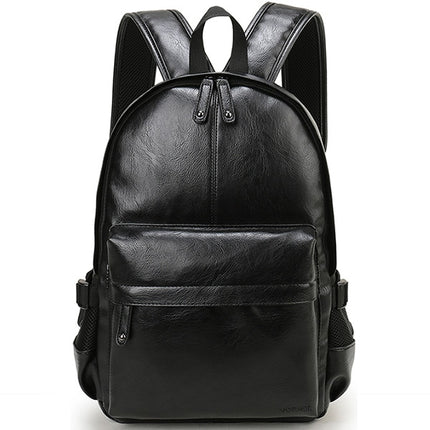 Men's Solid Color Eco-Leather Backpack - Wnkrs