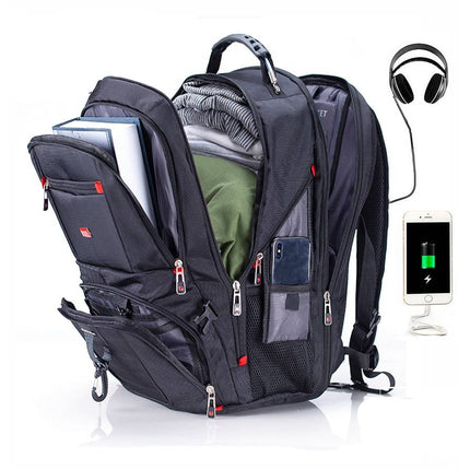 Men's Multifunctional Waterproof Backpack with USB Support - Wnkrs